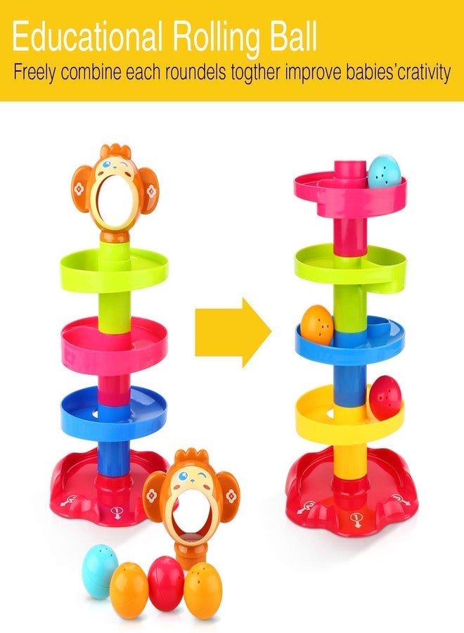 Globular Roll Ball Toy for Kids with 5 Layer Ball Drop and Roll Swirling Tower for Baby and Toddler Development Educational Toys - Image 4